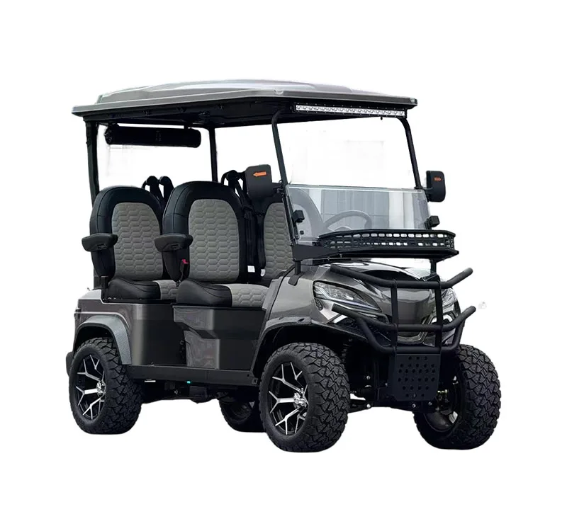 DJ double-row four-seater electric golf cart